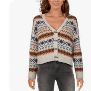 Natural Reflections Toggle Cardigan Size Large